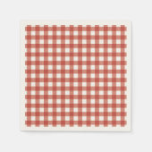 ヴィンテージルビーストライプナプキンスウェディングレセプション スタンダードカクテルナプキン (正面)