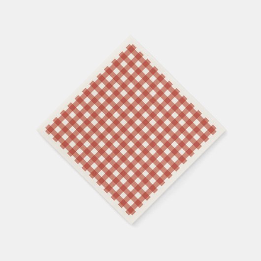 ヴィンテージルビーストライプナプキンスウェディングレセプション スタンダードカクテルナプキン (角)