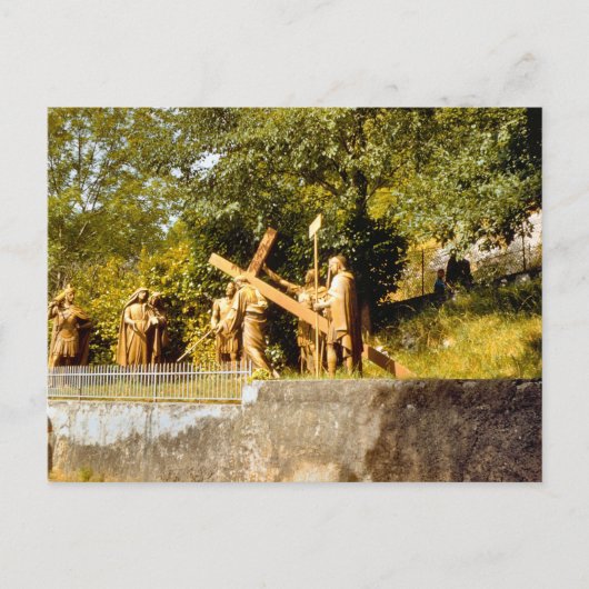 ヴィンテージルルド、十字架の駅 ポストカード (正面)