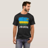 ヴィンテージルワンダ国旗 Tシャツ (正面フル)