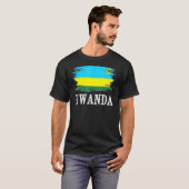 ヴィンテージルワンダ国旗I愛ルワンダ Tシャツ (正面フル)