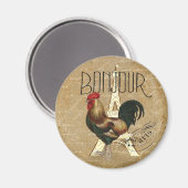 ヴィンテージルースターインパリスフランスエッフェルタワー マグネット (正面/裏面)