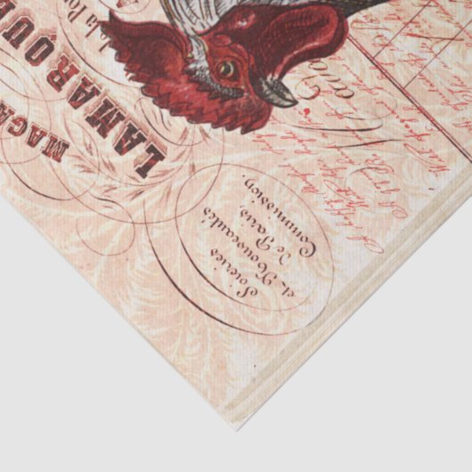 ヴィンテージルースターフローラエフェメラデクページ 薄葉紙 (詳細)