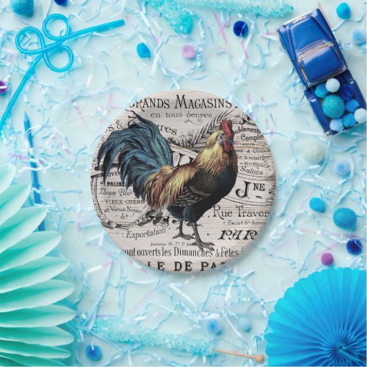 ヴィンテージルースター任意の目的パーティープレート ペーパープレート (パーティー)