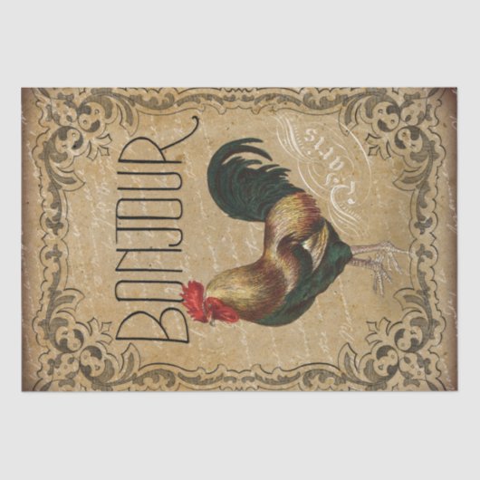 ヴィンテージルーズボンジュールパリデクページ 薄葉紙 (正面)