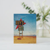 ヴィンテージルート66アメリカ沿道旅行 インビテーションポストカード (スタンド正面)