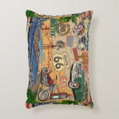 ヴィンテージルート66ポスター アクセントクッション (正面(垂直))