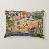 ヴィンテージルート66ポスター アクセントクッション (裏面)