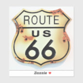 ヴィンテージルート66高速道路標識 シール (シート)