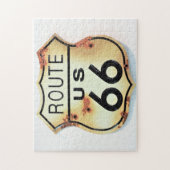 ヴィンテージルート66高速道路標識 ジグソーパズル (縦)