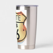 ヴィンテージルート66高速道路標識 保温保冷タンブラー (左面)