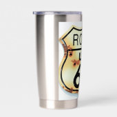 ヴィンテージルート66高速道路標識 保温保冷タンブラー (右面)