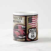 ヴィンテージルートUS 66 ジャンボコーヒーマグカップ (正面)