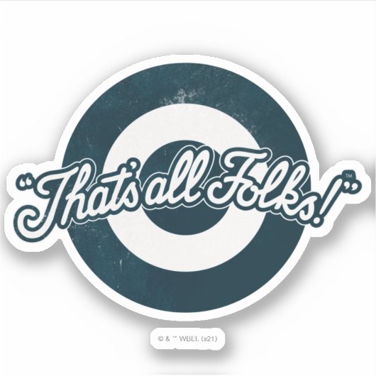 ヴィンテージルーニーTUNES™ "それはすべてのフォーク™" シール (正面)