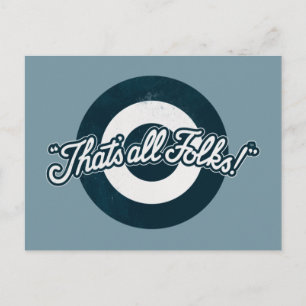 ヴィンテージルーニーTUNES™ "それはすべてのフォーク™" ポストカード