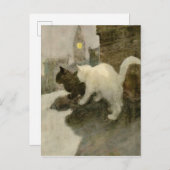 ヴィンテージルーフトップロンドンシティキャッツ 案内ポストカード (正面/裏面)