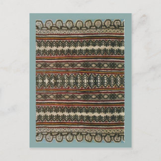 ヴィンテージルーマニア刺伝統的しゅう、デザイン ポストカード