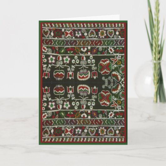 ヴィンテージルーマニア刺繍 カード (正面)