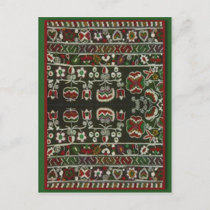 ヴィンテージルーマニア刺繍 ポストカード