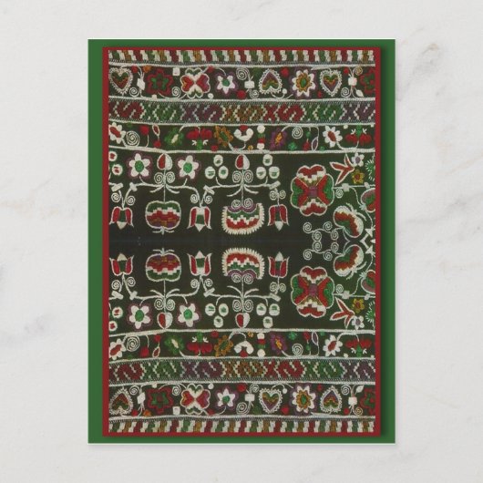 ヴィンテージルーマニア刺繍 ポストカード (正面)