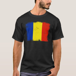 ヴィンテージルーマニア国旗ルーマニア独立記念日 Tシャツ