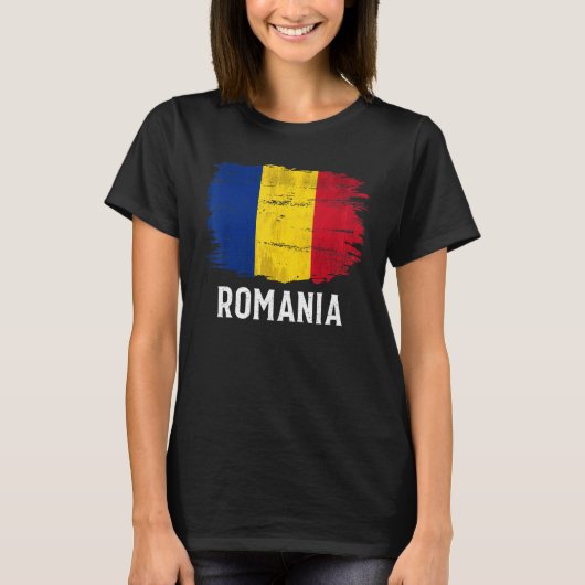 ヴィンテージルーマニア国旗 Tシャツ (正面)