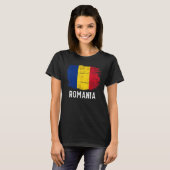 ヴィンテージルーマニア国旗 Tシャツ (正面フル)