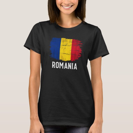 ヴィンテージルーマニア国旗 Tシャツ (正面)