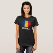 ヴィンテージルーマニア国旗 Tシャツ (正面フル)