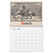 ヴィンテージルーラルアメリカ カレンダー (3月 2026)