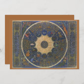 ヴィンテージルーラーズ占星術、アンティークイスラム〔占星術の〕十二宮図 (正面/裏面)