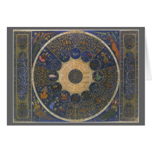 ヴィンテージルーラーズ占星術、アンティークイスラム〔占星術の〕十二宮図 (正面横)