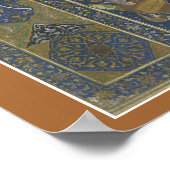 ヴィンテージルーラーズ占星術、アンティークイスラム〔占星術の〕十二宮図 ポスター (角)