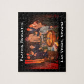 ヴィンテージルーレットシーン，ラスベガス，ネバダ ジグソーパズル (縦)