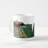 ヴィンテージルーレットテーブルカジノゲーム,賭博チップ コーヒーマグカップ (正面左)