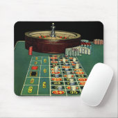 ヴィンテージルーレットテーブルカジノゲーム，賭博チップ マウスパッド (マウス)