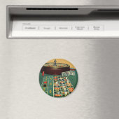 ヴィンテージルーレットテーブルカジノゲーム,賭博チップ マグネット (インサイチュ (食洗機))