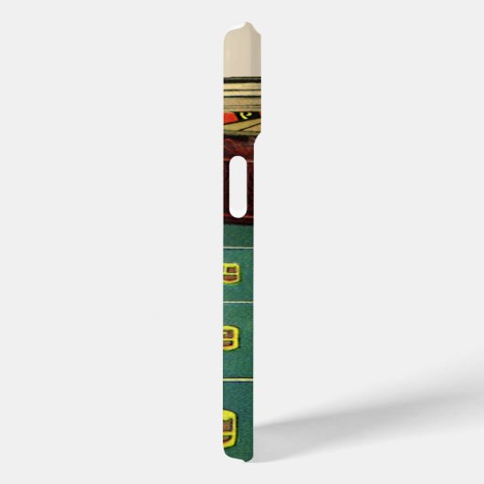 ヴィンテージルーレットテーブルカジノゲーム,賭博チップ Case-Mate iPhoneケース (裏面 / 右)