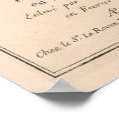 ヴィンテージルーヴェン・ベルギーの地図(1746年) ポスター (角)