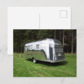 ヴィンテージレアASク飛んでいるラウド1957トラベルトレーラ シーズンポストカード (正面/裏面)