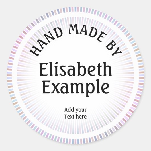 ヴィンテージレイは1 +背面に色を付けた。&文字 ラウンドシール (正面)