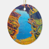 ヴィンテージレイクオブトゥンスイストラベル セラミックオーナメント (左)