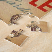 ヴィンテージレイクガルダリヴァトルボレイタリアツーリズムアート ジグソーパズル (側面)