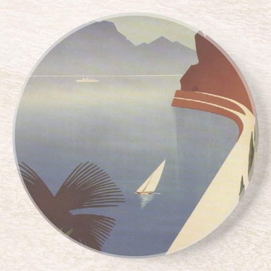 ヴィンテージレイクガルダリヴァトルボレイタリアツーリズム コースター (正面)