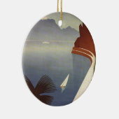 ヴィンテージレイクガルダリヴァトルボレイタリアツーリズム セラミックオーナメント (右)