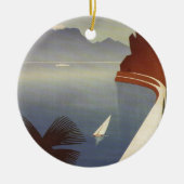 ヴィンテージレイクガルダリヴァトルボレイタリアツーリズム セラミックオーナメント (正面)