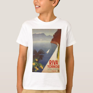 ヴィンテージレイクガルダリヴァトルボレイタリアツーリズム Tシャツ