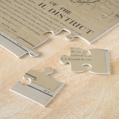 ヴィンテージレイクシャンプレーンライトハウスマップ(1896) ジグソーパズル (側面)