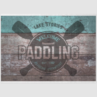 ヴィンテージレイクストーリーサインデコペティッシュペーパー 薄葉紙