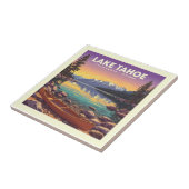 ヴィンテージレイクタホカリフォルニアネバダ タイル (側面)